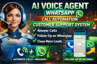 ai voice agent whatsapp call automation customer support