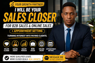 sales closer sales agent for b2b sales and online sales deals