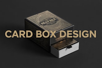 design card box packaging for tarot, playing cards and game deck