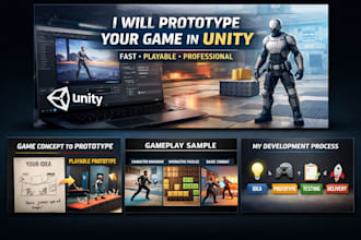 develop a game prototype using unity