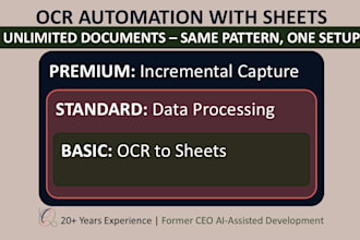 automate invoice, receipt and form ocr processing from drive to sheets