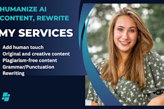 humanize ai content, rewrite and edit ai generated text in 1 hour