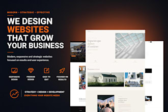 design and develop a professional landing page for your business