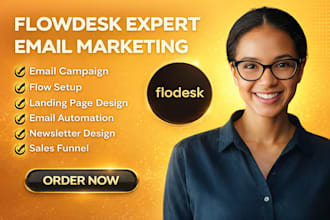 set up flodesk automation email templates workflows landing pages campaigns