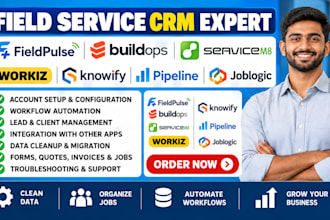 setup fieldpluse buildops servicem8 workiz knowify pipeline joblogic automation