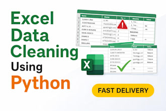 clean, format and process your excel or CSV data using python