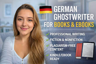 ghostwrite a professional german ebook and article