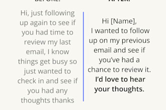 rewrite your email so it sounds clear, confident, and professional