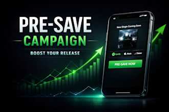 create a high converting spotify pre save campaign for your music release