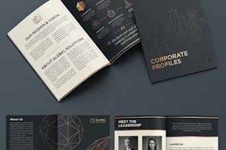 design creative trifold, bifold brochure