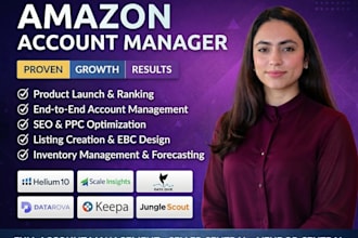 be your amazon account manager for seller central and vendor central growth
