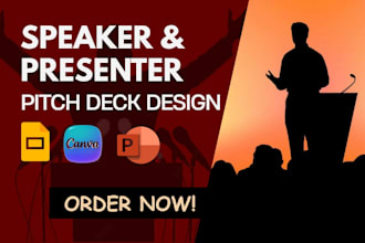 design event speaker presentation deck presenter pitch deck design