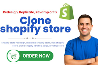 shopify revamp shopify expert clone shopify website redesign shopify website