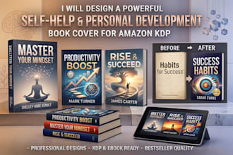 do ebook cover design, non fiction, self help, KDP and kindle book cover