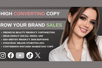 craft high converting copy for beauty brands