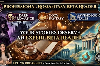 betaread your dark, cozy, or mythological romantasy novel