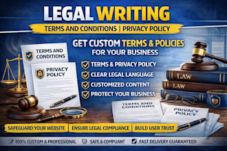 legal writing terms and condition privacy policy