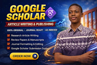 write format and publish article in a google scholar peer reviewed journals