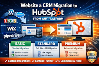 migrate your website and CRM to hubspot from any platform