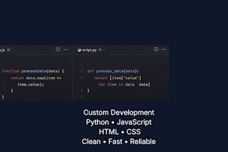 develop clean code in python javascript HTML CSS