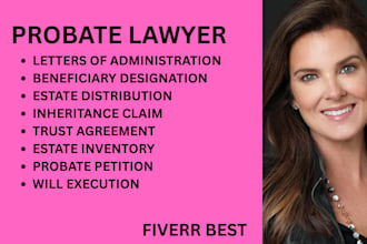 handle estate administration, probate cases, trusts and inheritance distribution