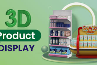 design 3d product display retail display posm packaging and trade show booth