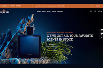 design perfume shopify store frarance store perfume website cologne store