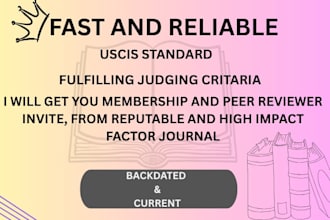 fulfill peer review and judging criteria for eb1, eb1a, eb2 or niw petitions