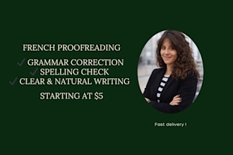 proofread and correct your french texts
