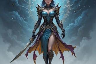 do a fantasy character fantasy character art