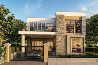 do 3d rendering of your house and apartment by rivet