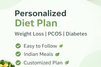 personalized diet plan for pcos weight loss and diabetes by dietitian