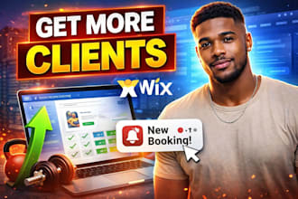 build a wix booking website for fitness coaches and personal trainers