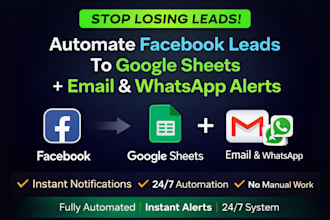 automate facebook lead forms to google sheets get instant email whatsapp alerts