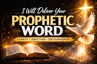 pray and ask god for a prophetic word for your life
