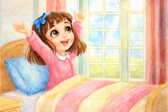 illustrate children story book illustration, children story, book illustration