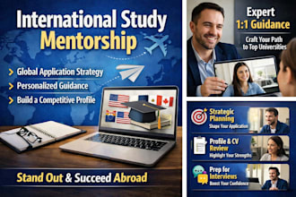 mentor you for international university applications and opportunities