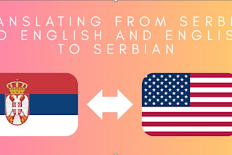 provide professional serbian to english and english to serbian translation