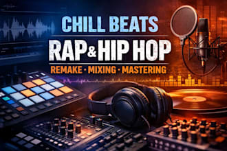produce chill beats rap hip hop remake beat mixing and mastery