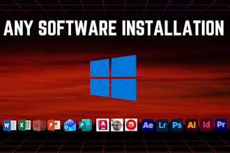 remotely install any software, office, adobe, cad, cam