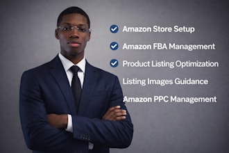 build amazon store setup amazon fba listing and PPC expert