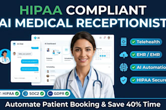 build hipaa ai medical receptionist telehealth software app ehr emr hl7 fhir