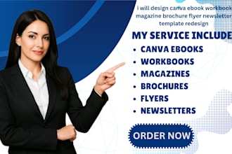 design canva ebook workbook magazine brochure flyer newsletter template redesign