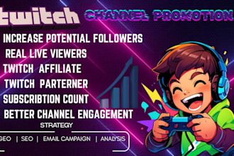 grow your twitch with seo and campaign to real engagements