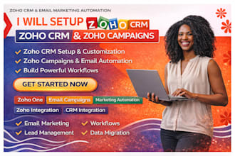 setup zoho CRM setup, zoho campaigns, zoho book, zoho site, zoho creator
