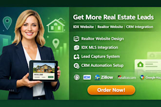 do lead capture realtor, agent real estate website, idx mls crm integration