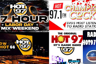 officially play and promote your song or ads on hot 97, miami, sydney radio