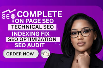 do technical SEO, website audit, gsc setup and indexing fix