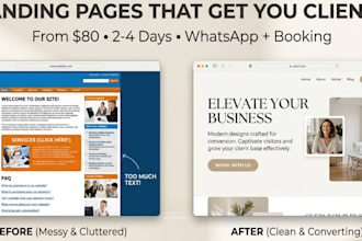 create a landing page that gets you clients