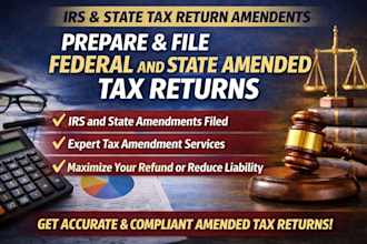 prepare and file federal and state amended tax returns